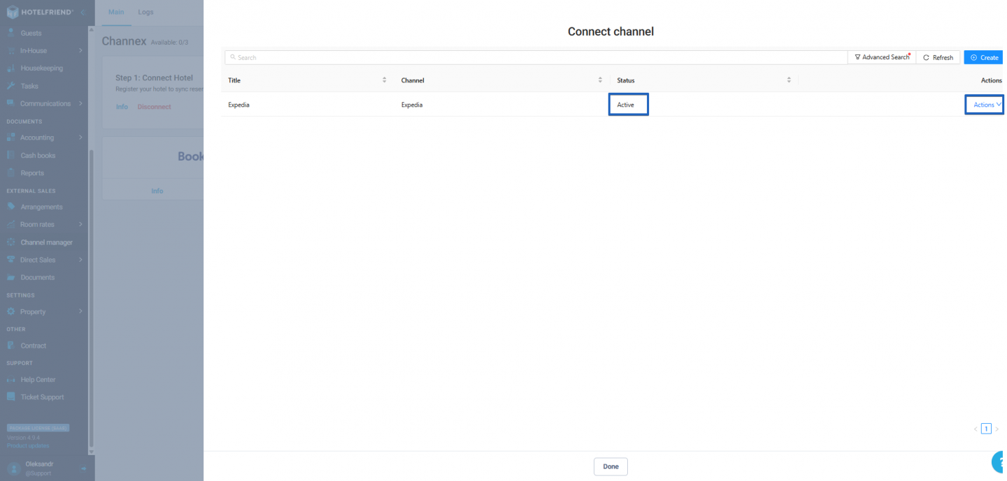 After that, you need to activate your mapping by going to Manage > Actions > Activate.
